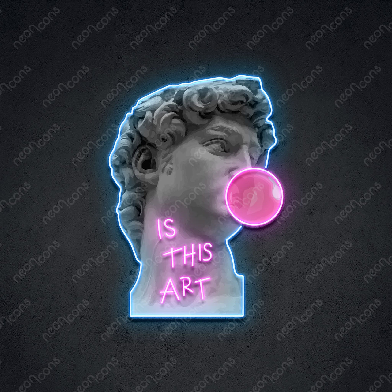 "Is This Art" LED Neon x Acrylic Artwork by Neon Icons