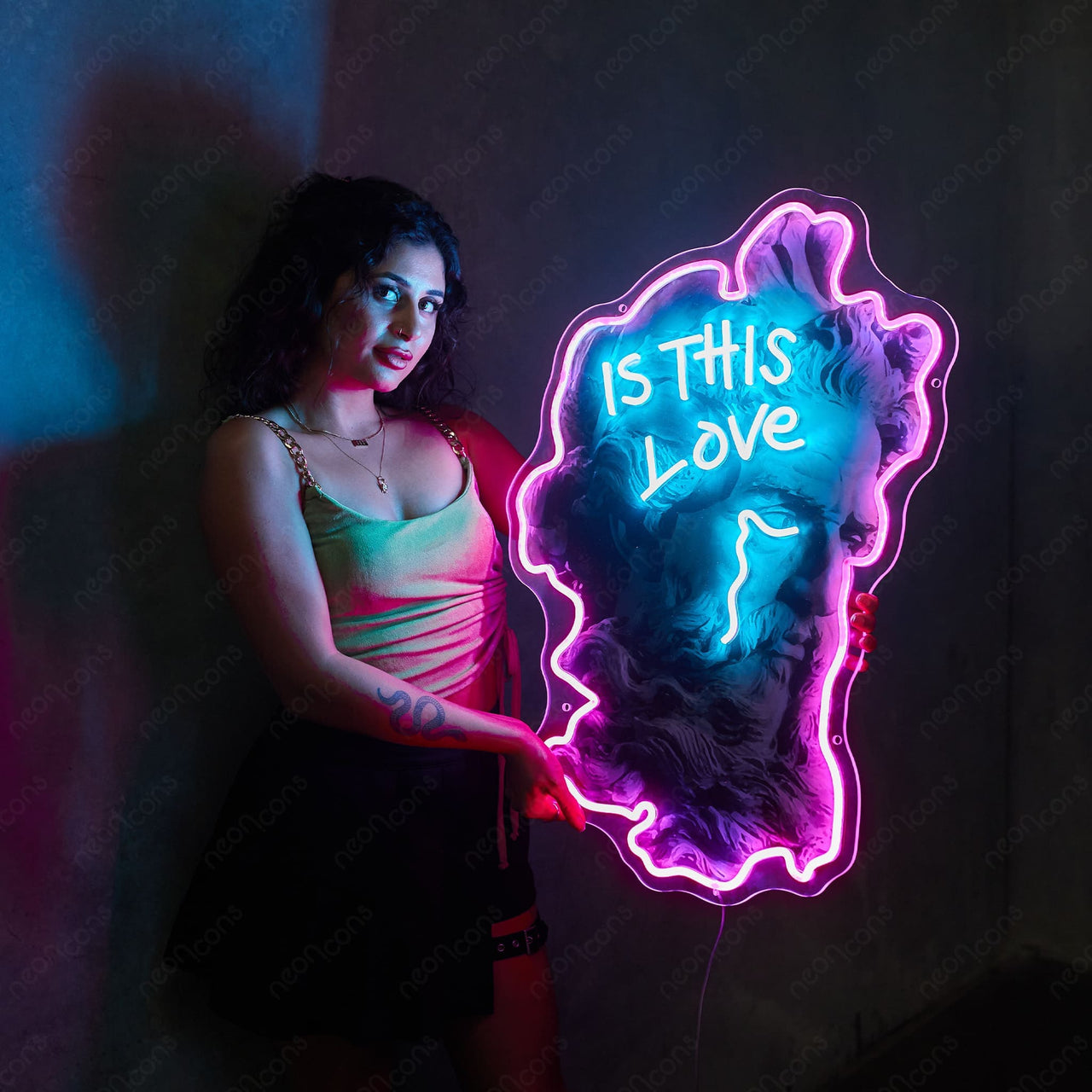 "Is This Love" LED Neon x Print by Neon Icons