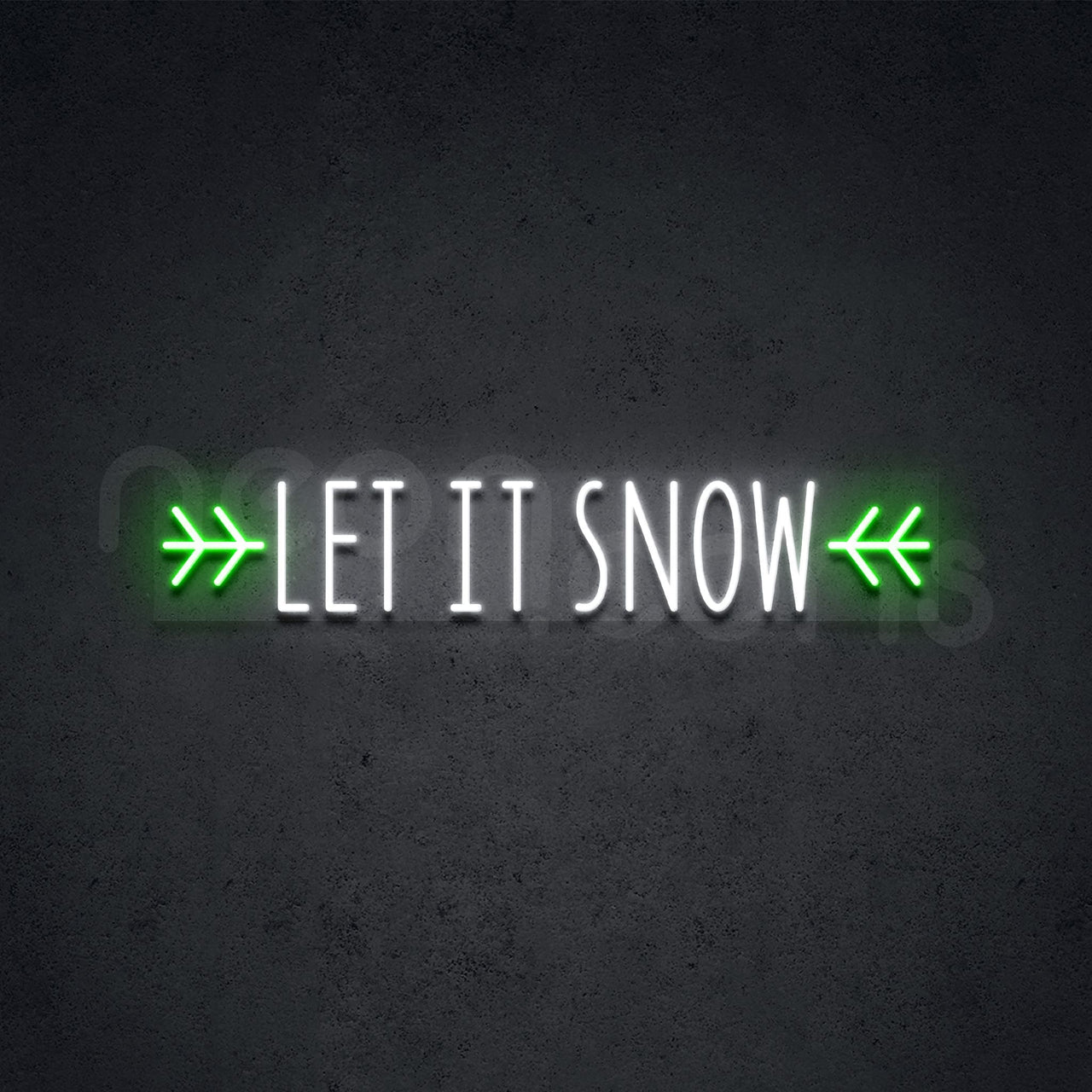 "Let It Snow" Neon Sign by Neon Icons