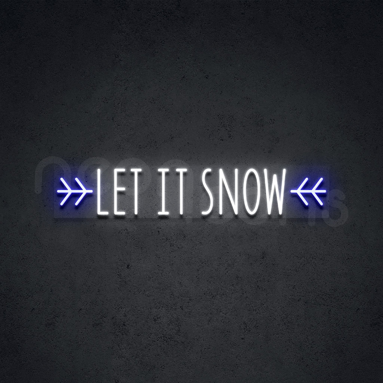 "Let It Snow" Neon Sign by Neon Icons