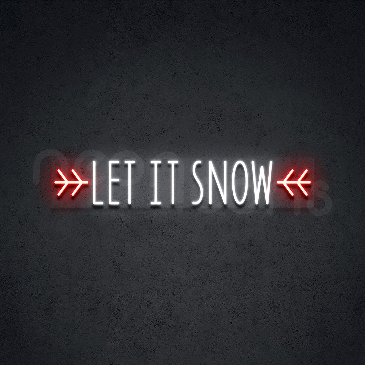 "Let It Snow" Neon Sign by Neon Icons