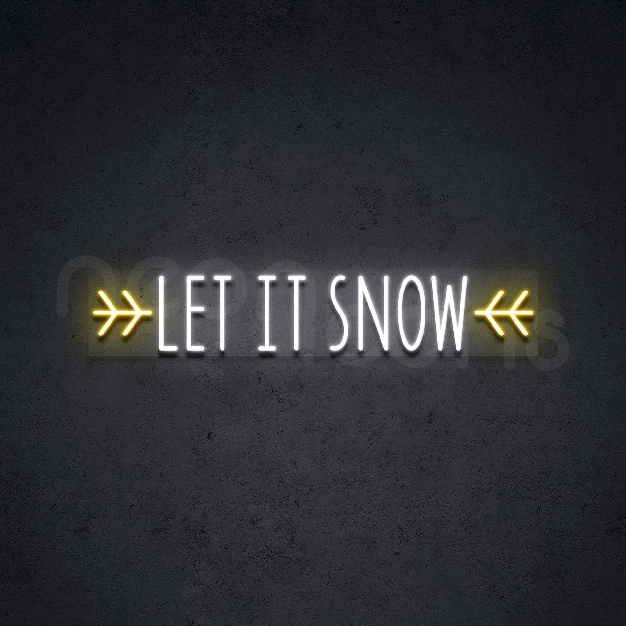 "Let It Snow" Neon Sign by Neon Icons