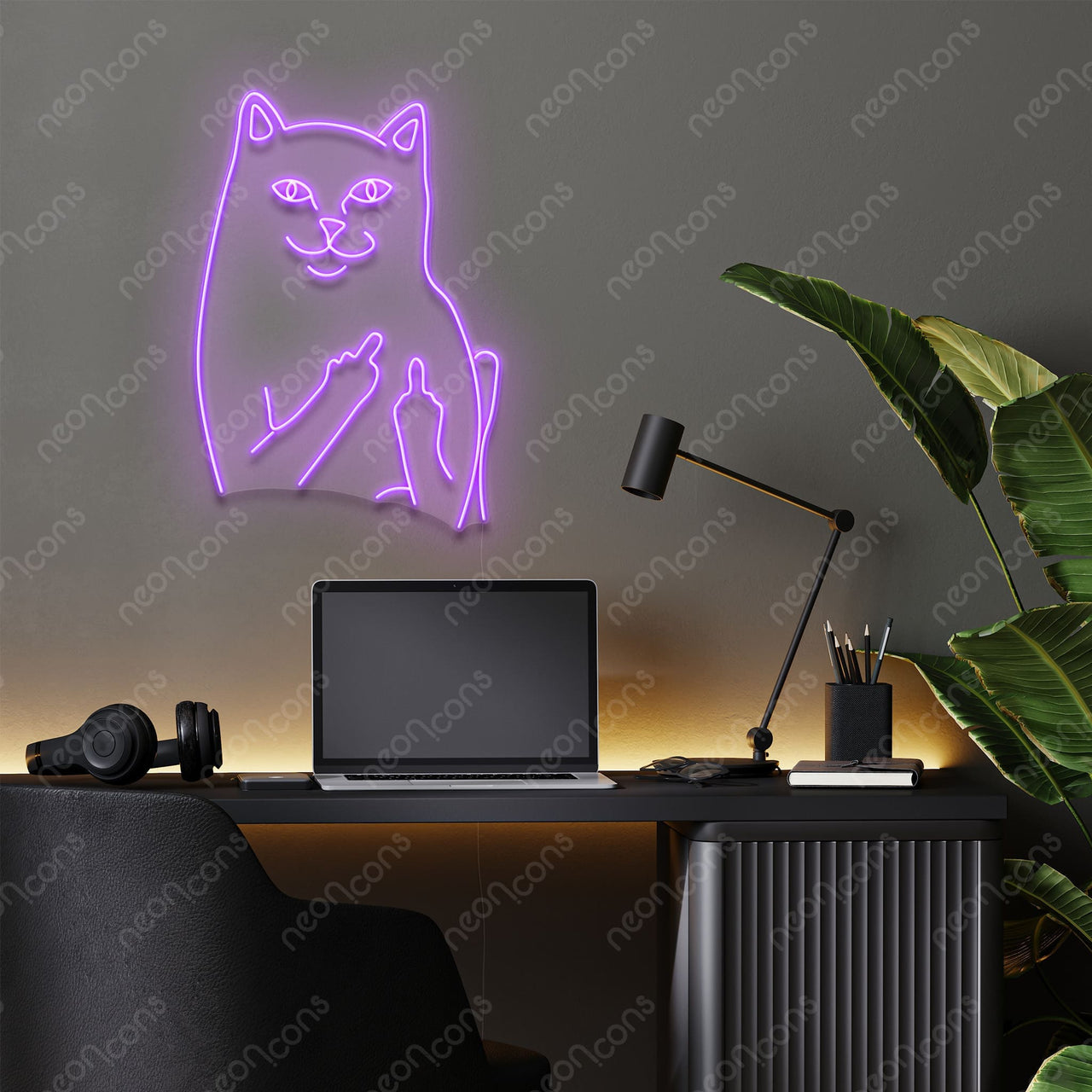 "Mr. Bad Cat" LED Neon Sign by Neon Icons