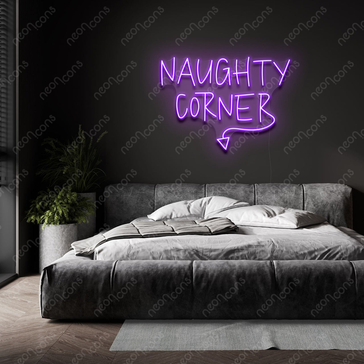 "Naughty Corner" LED Neon Sign by Neon Icons