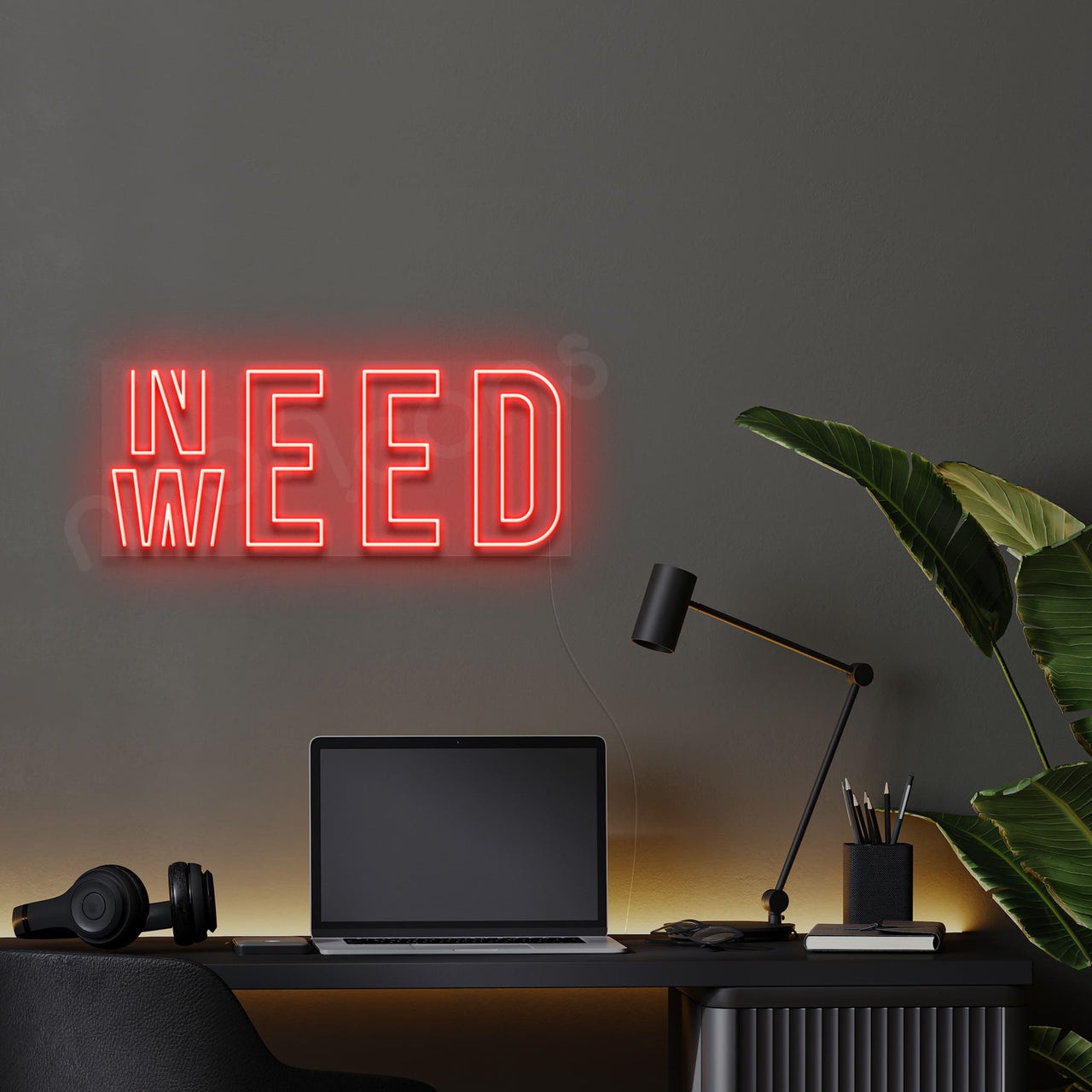 "Need Weed" Neon Sign by Neon Icons