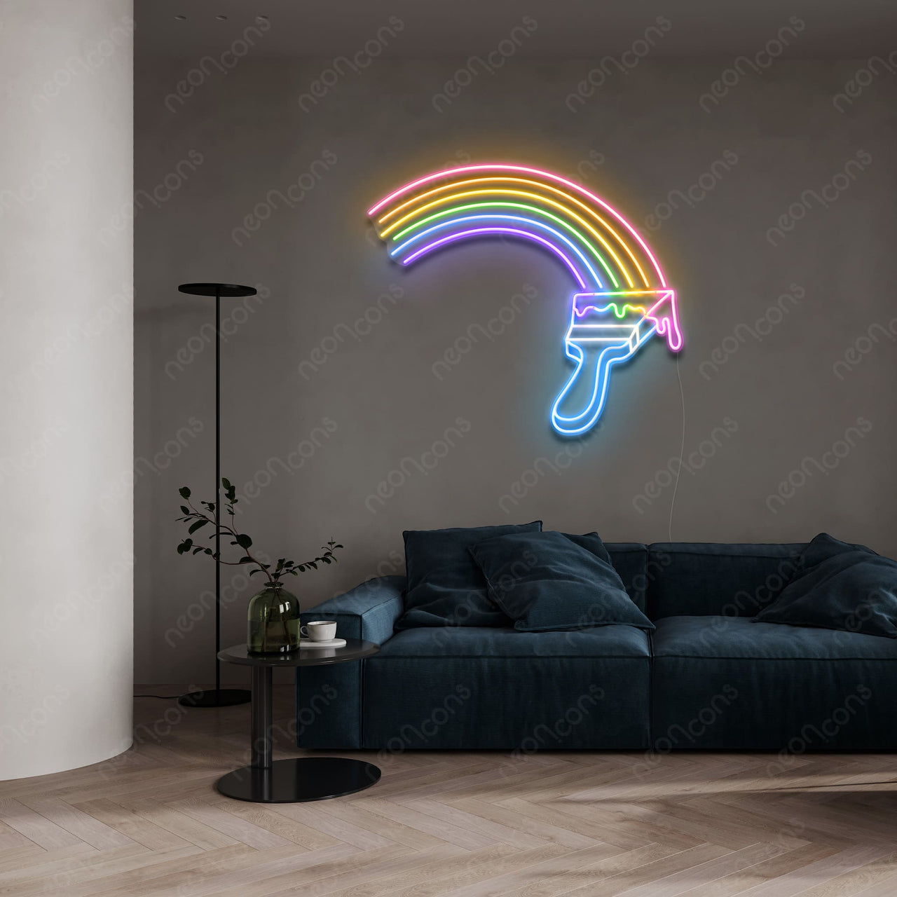 "Painting Rainbows" LED Neon by Neon Icons