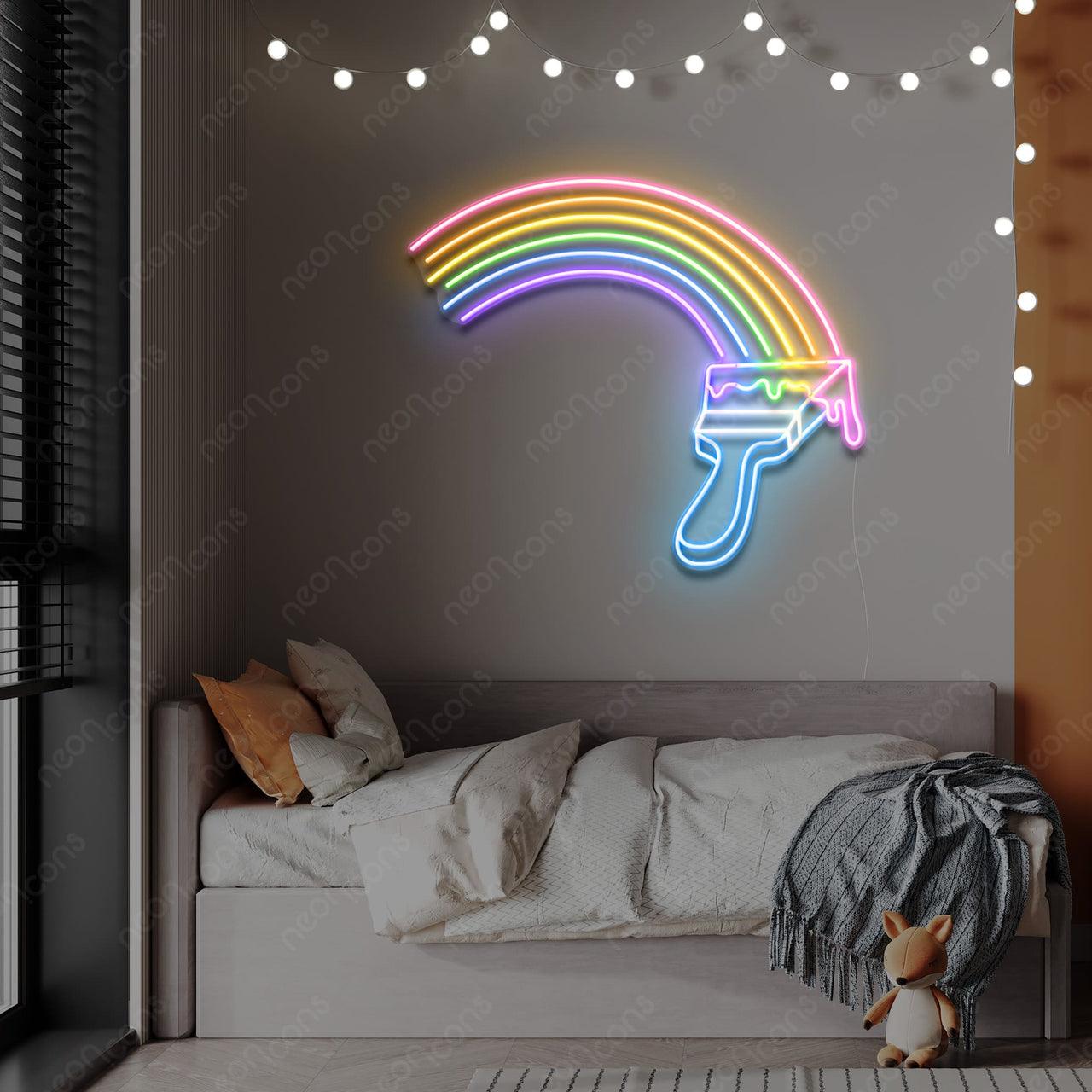 "Painting Rainbows" LED Neon by Neon Icons