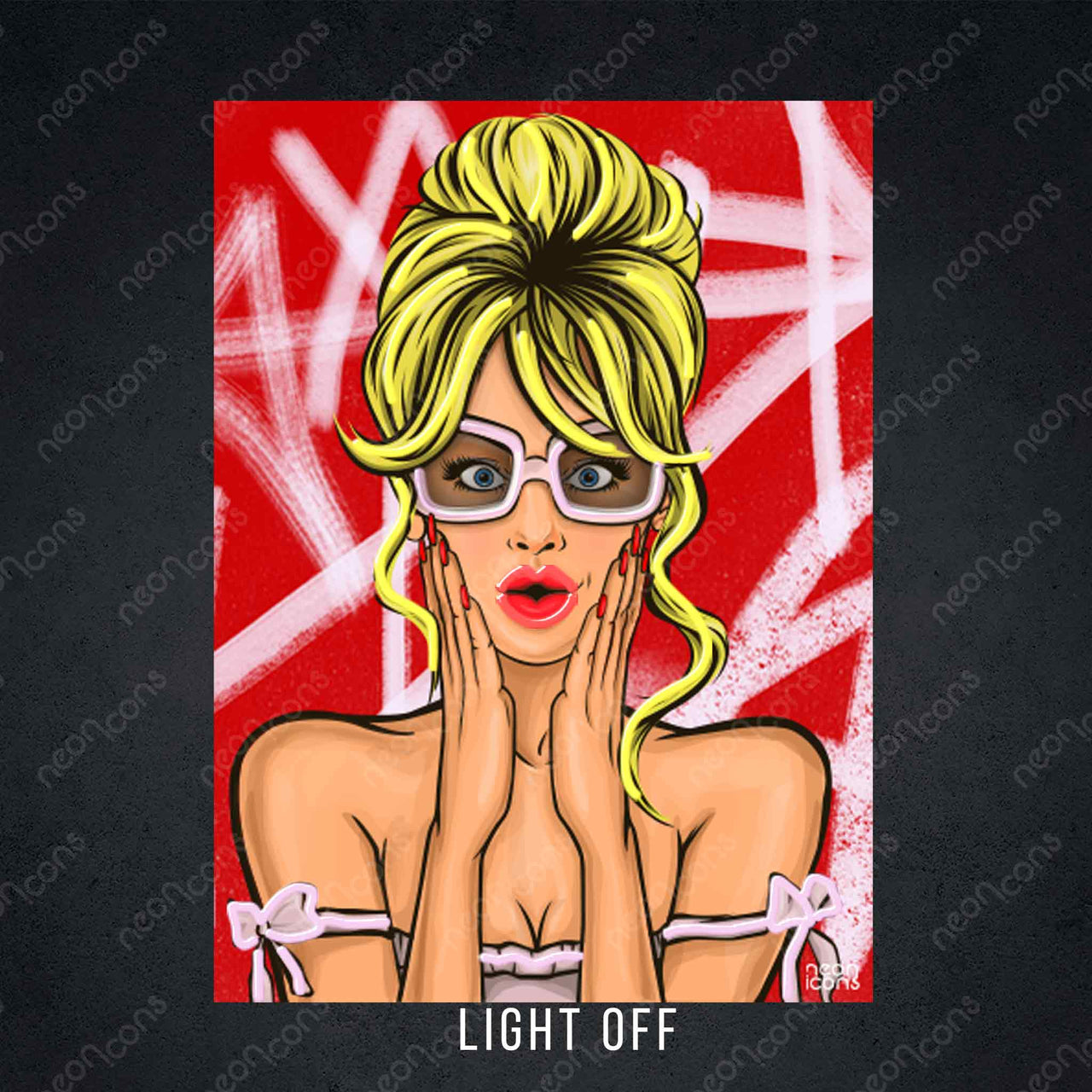 "Pin Up Ladies" LED Neon x Print by Neon Icons