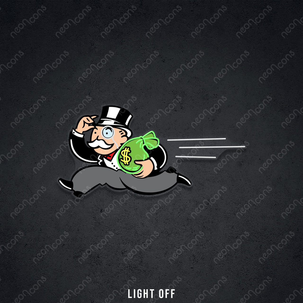 "Robber Baron" LED Neon x Print by Neon Icons