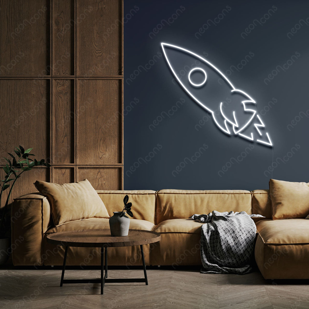 "Rocketship" LED Neon by Neon Icons