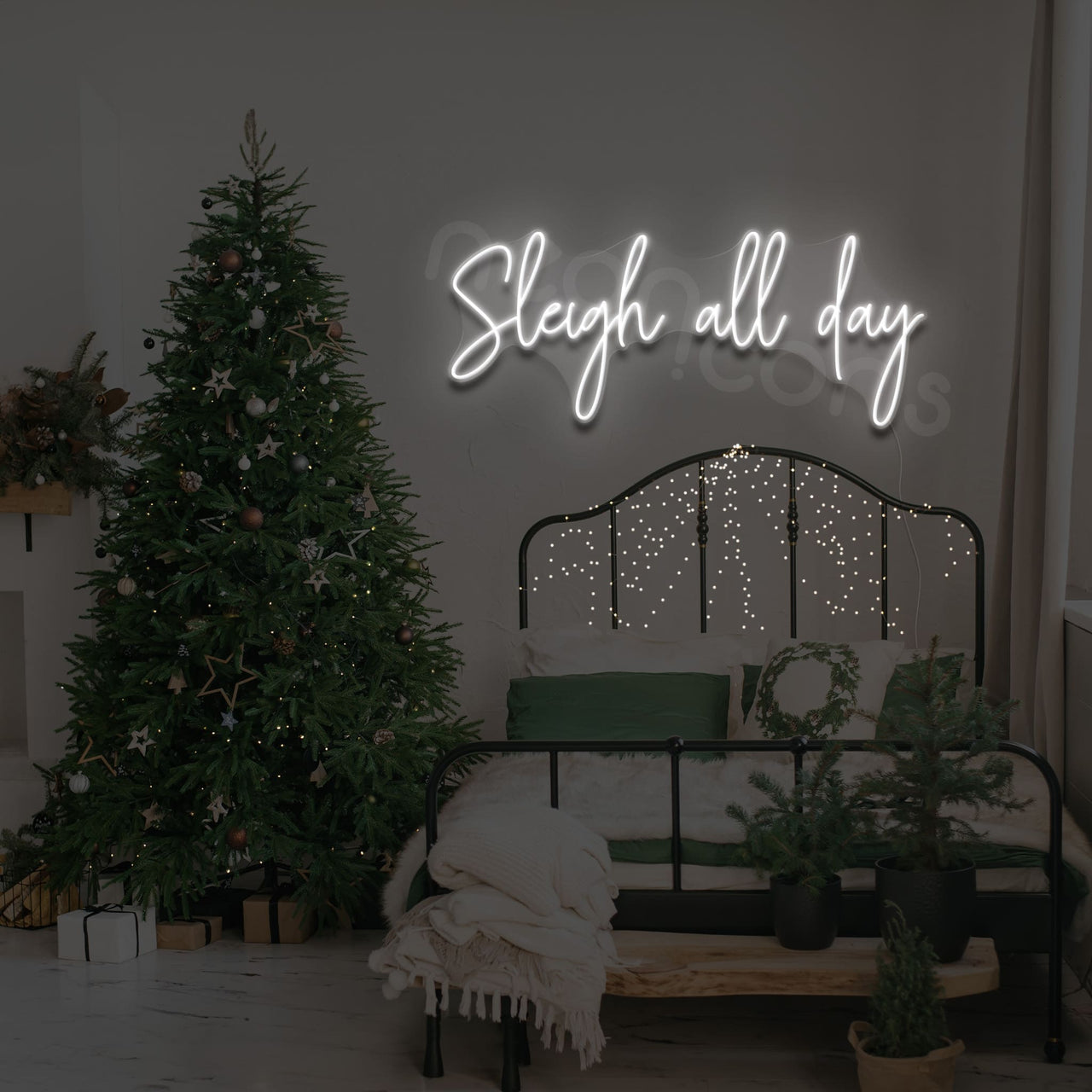 "Sleigh All Day" Neon Sign by Neon Icons