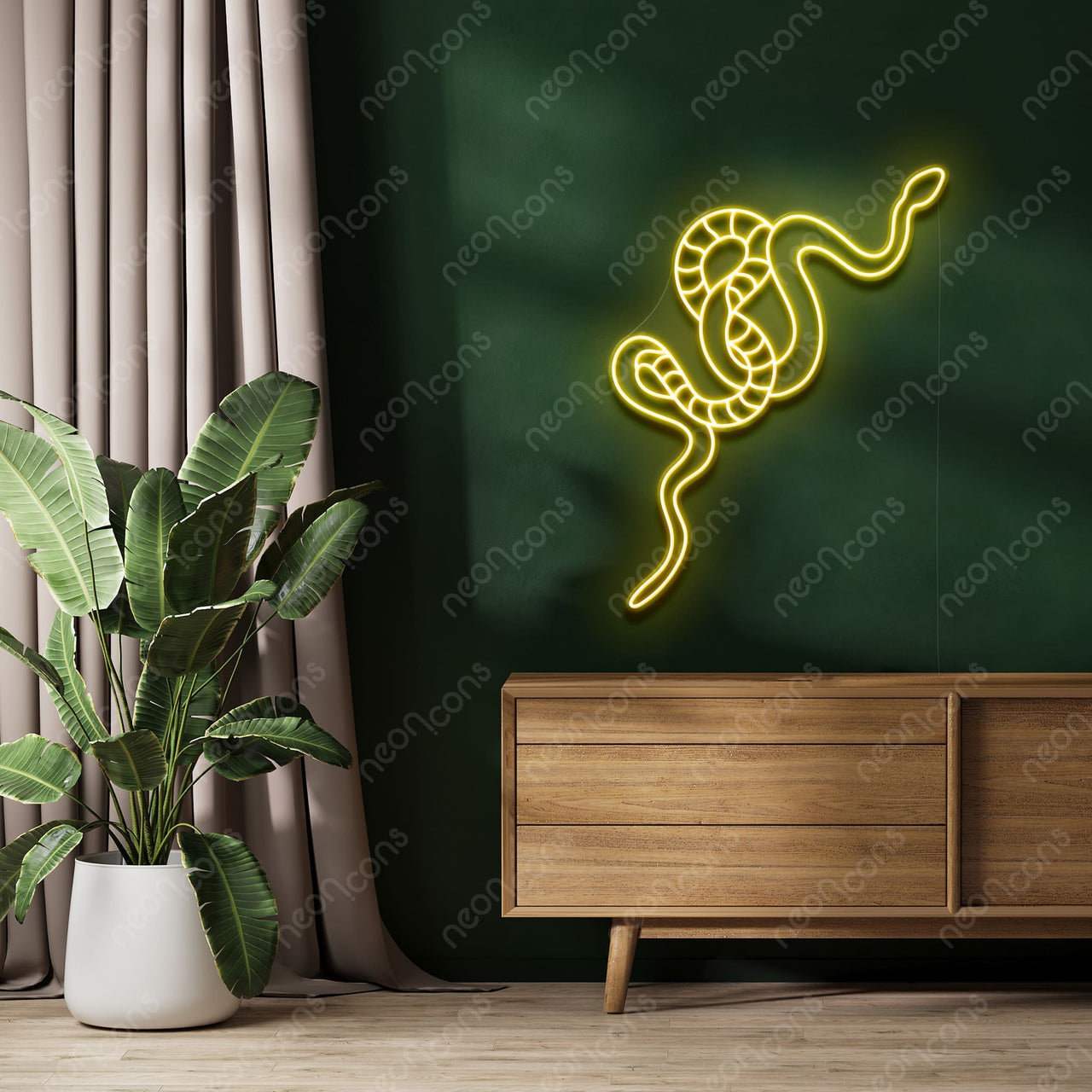 "Snake" LED Neon by Neon Icons