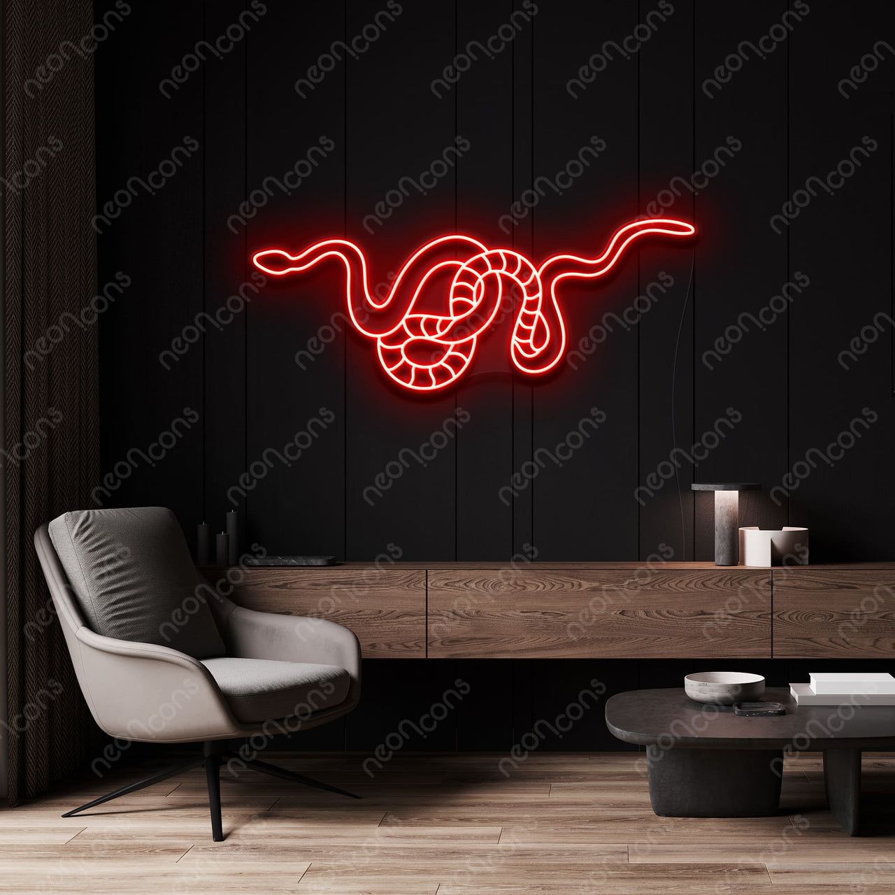 "Snake" LED Neon by Neon Icons