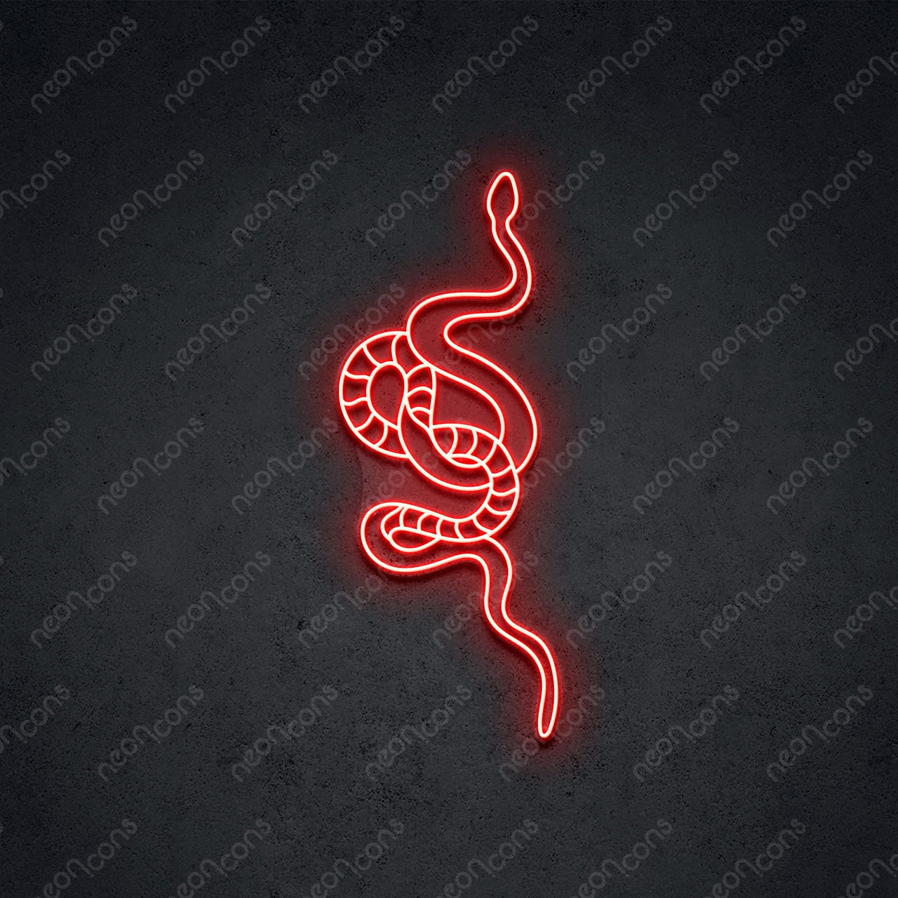 "Snake" LED Neon 90cm (3ft) / Red / LED Neon by Neon Icons