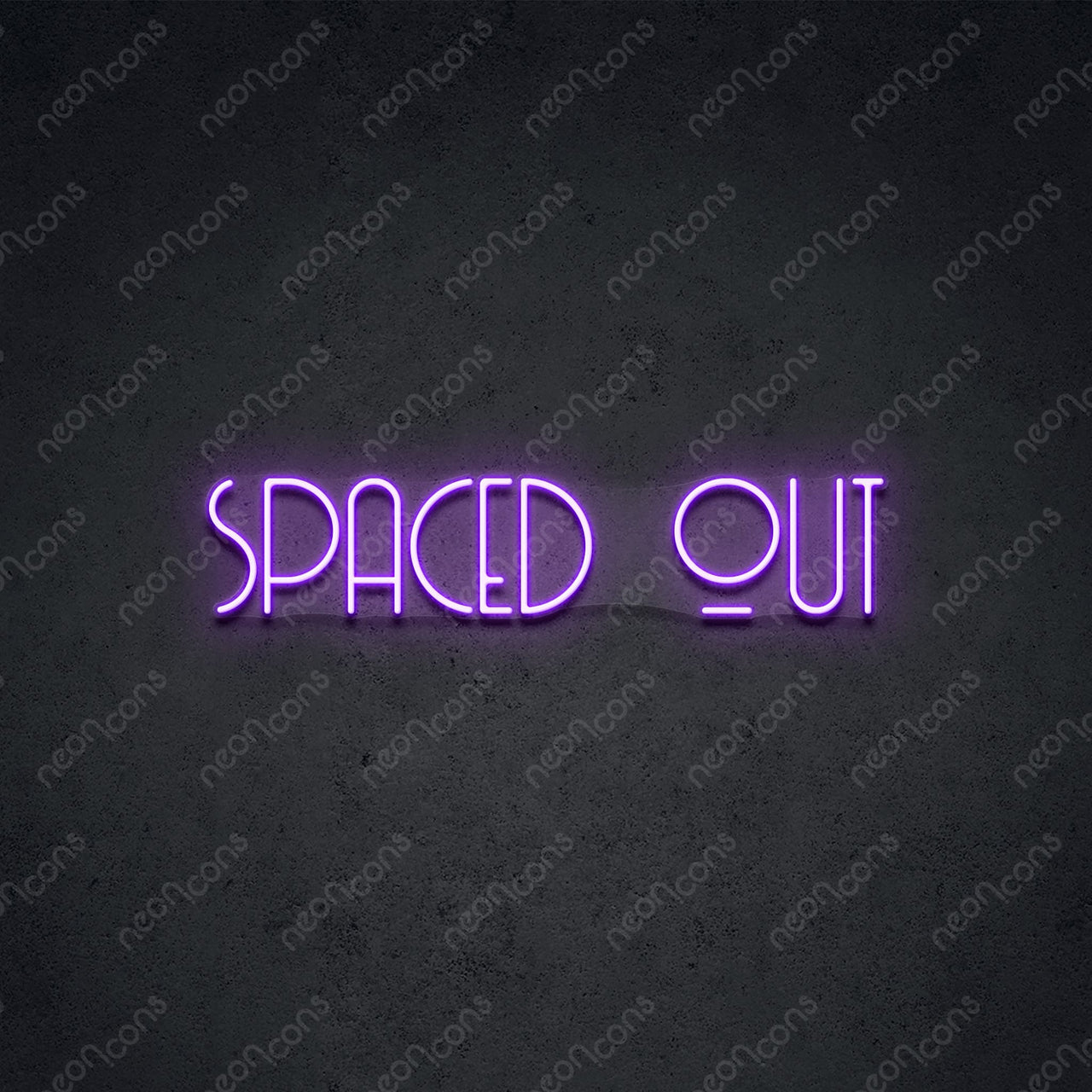 "Spaced Out" LED Neon 60cm (2ft) / Purple / LED Neon by Neon Icons