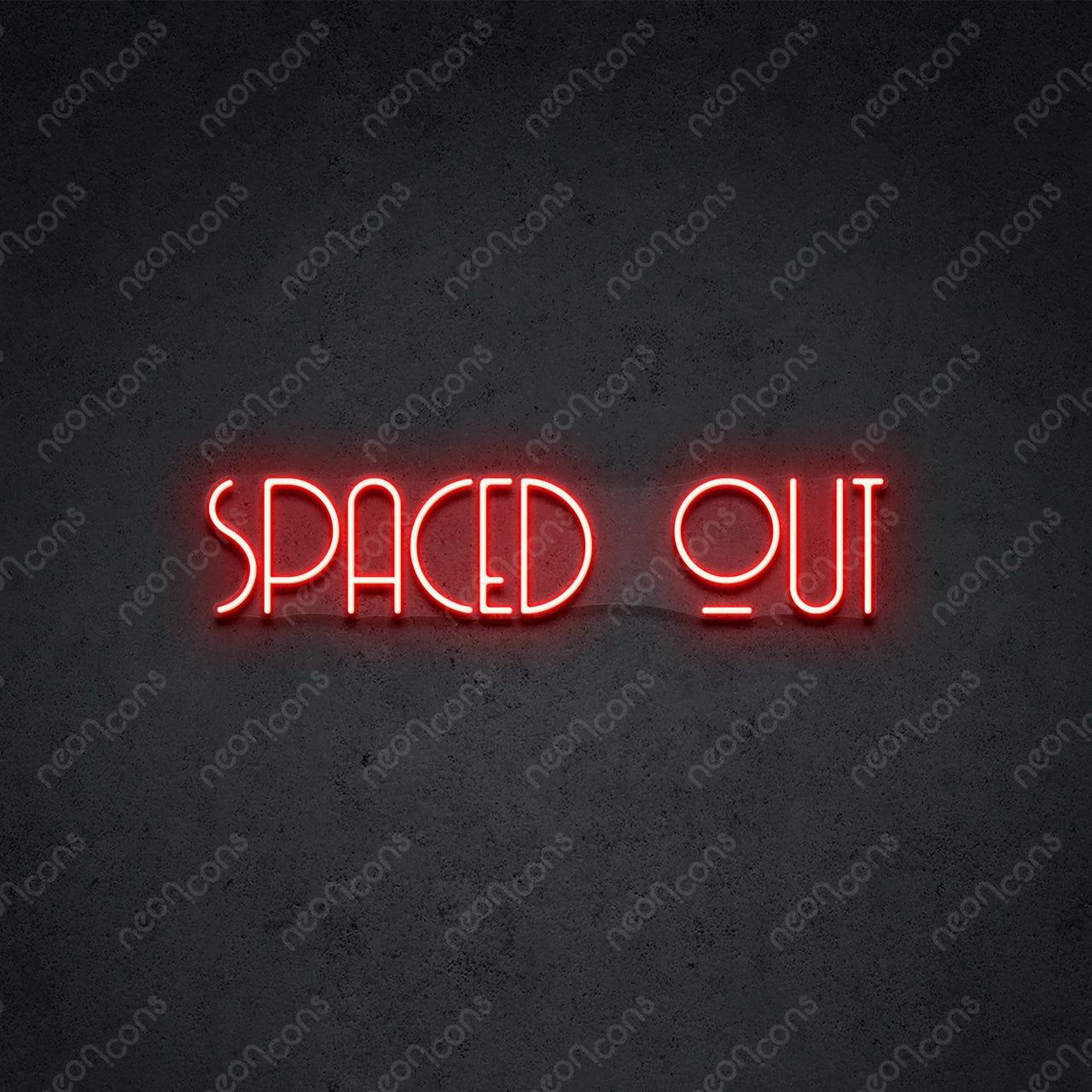 "Spaced Out" LED Neon 60cm (2ft) / Red / LED Neon by Neon Icons