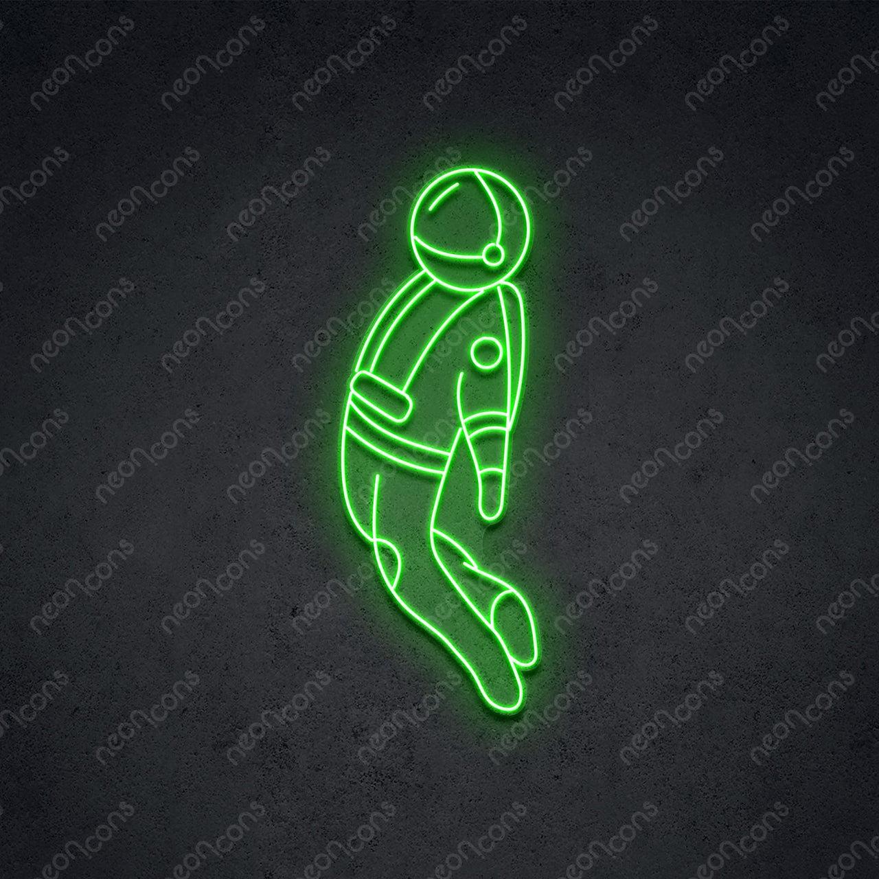 "Spaceman" LED Neon 60cm (2ft) / Green / LED Neon by Neon Icons