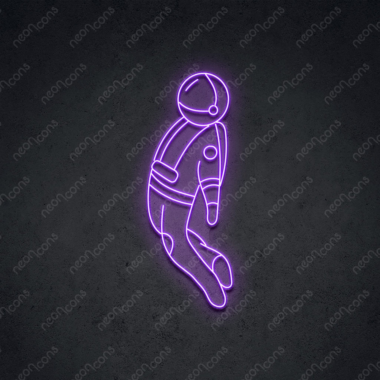 "Spaceman" LED Neon 60cm (2ft) / Purple / LED Neon by Neon Icons