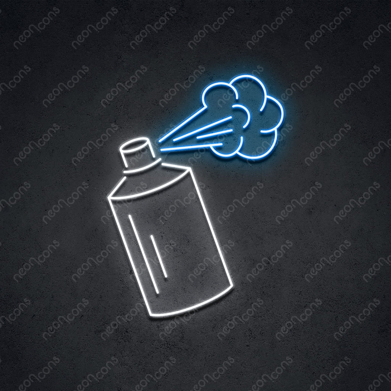 "Spray Can" LED Neon 45cm (1.5ft) / Ice Blue / LED Neon by Neon Icons