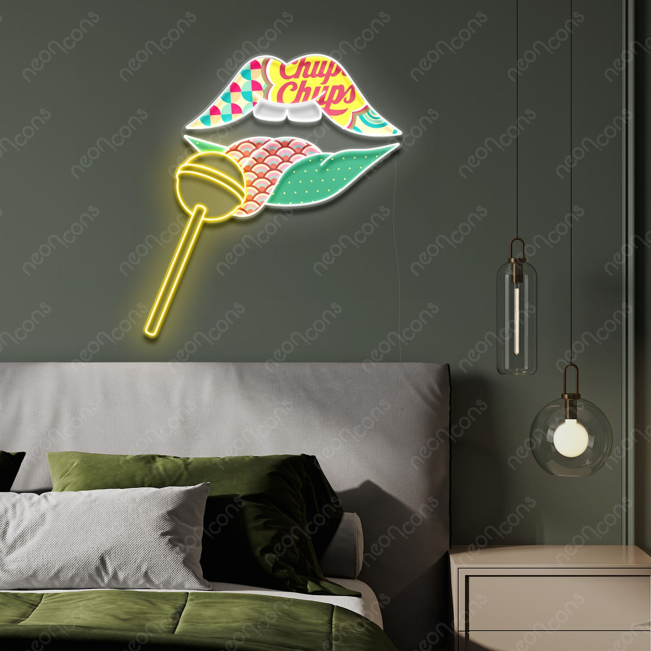 "Sucka" LED Neon x Acrylic Print by Neon Icons