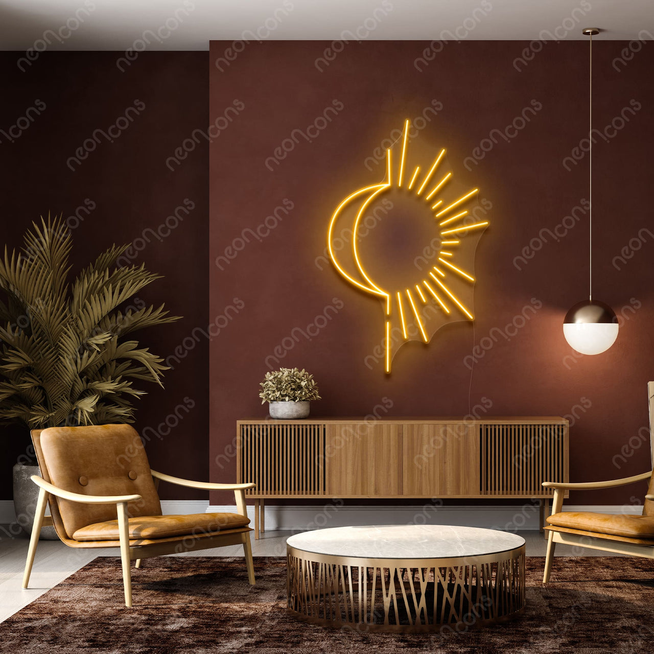 "Sunshine & Moonshine" LED Neon by Neon Icons