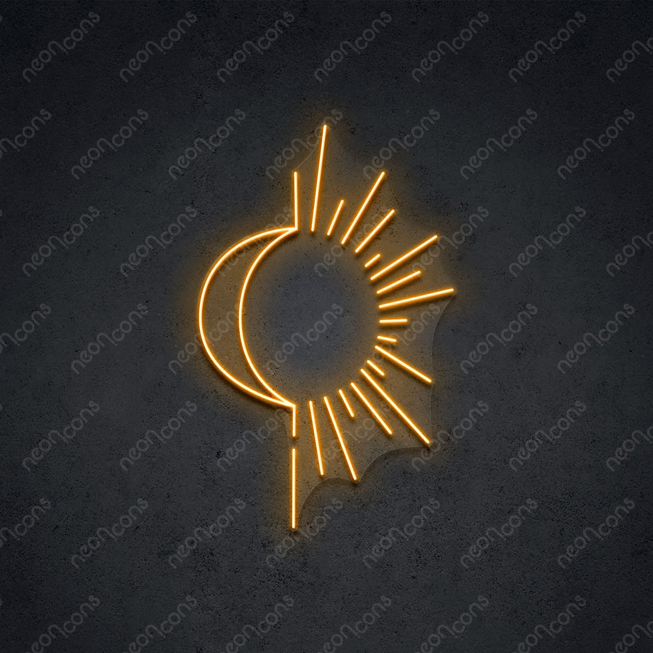 "Sunshine & Moonshine" LED Neon 60cm (2ft) / Orange / LED Neon by Neon Icons