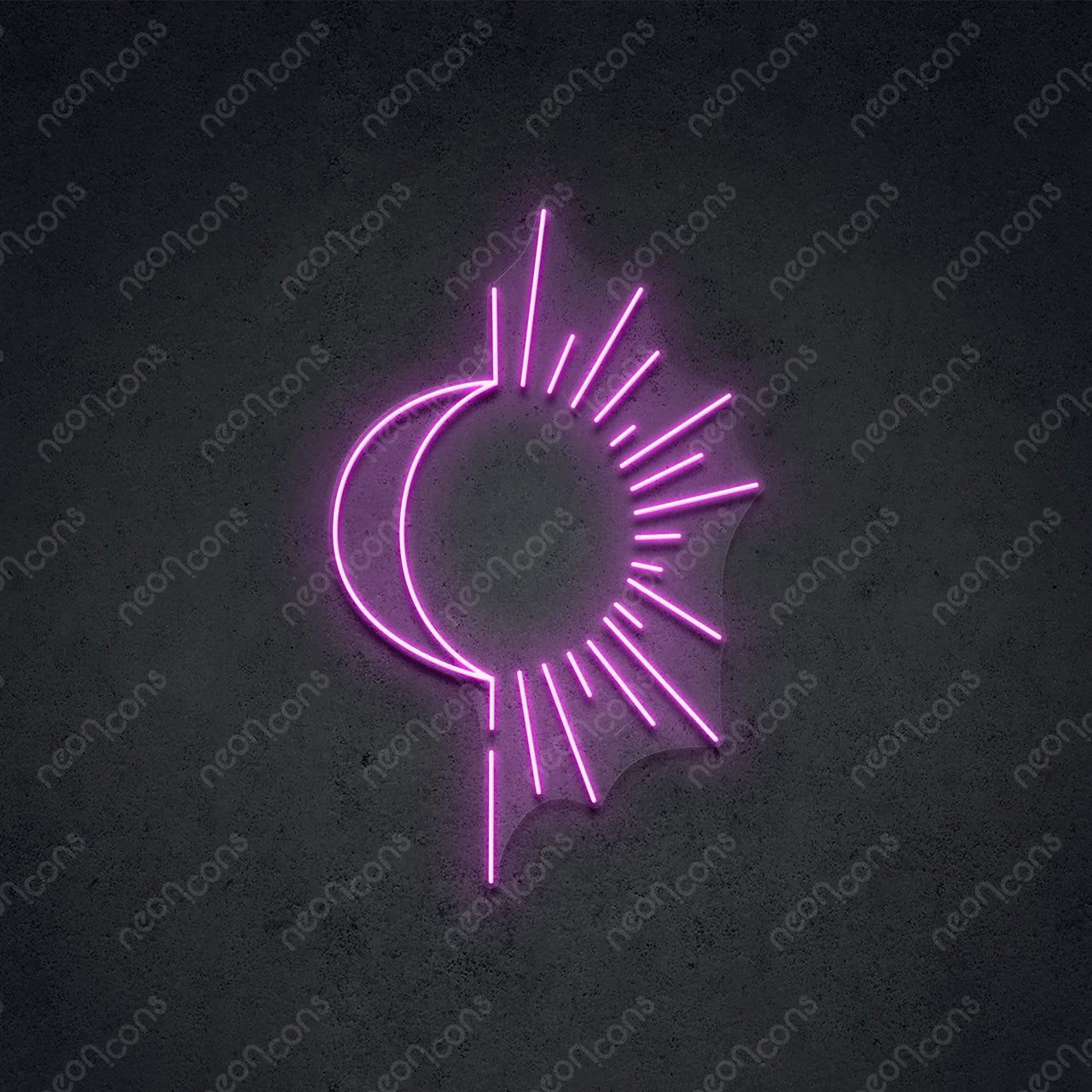 "Sunshine & Moonshine" LED Neon 60cm (2ft) / Pink / LED Neon by Neon Icons