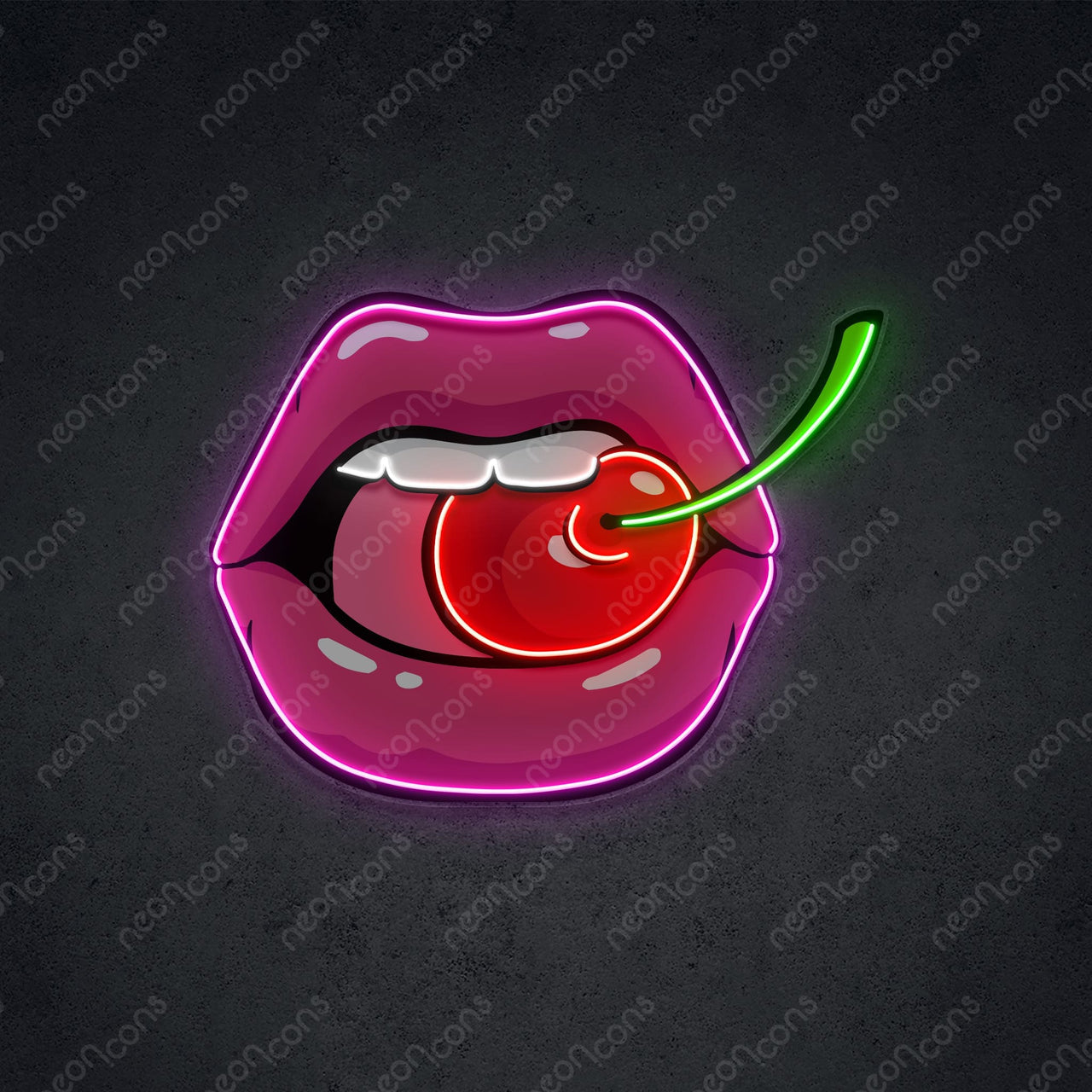 "Sweet Cherry Flavor" LED Neon x Print 45cm (1.4ft) / LED Neon x Print by Neon Icons