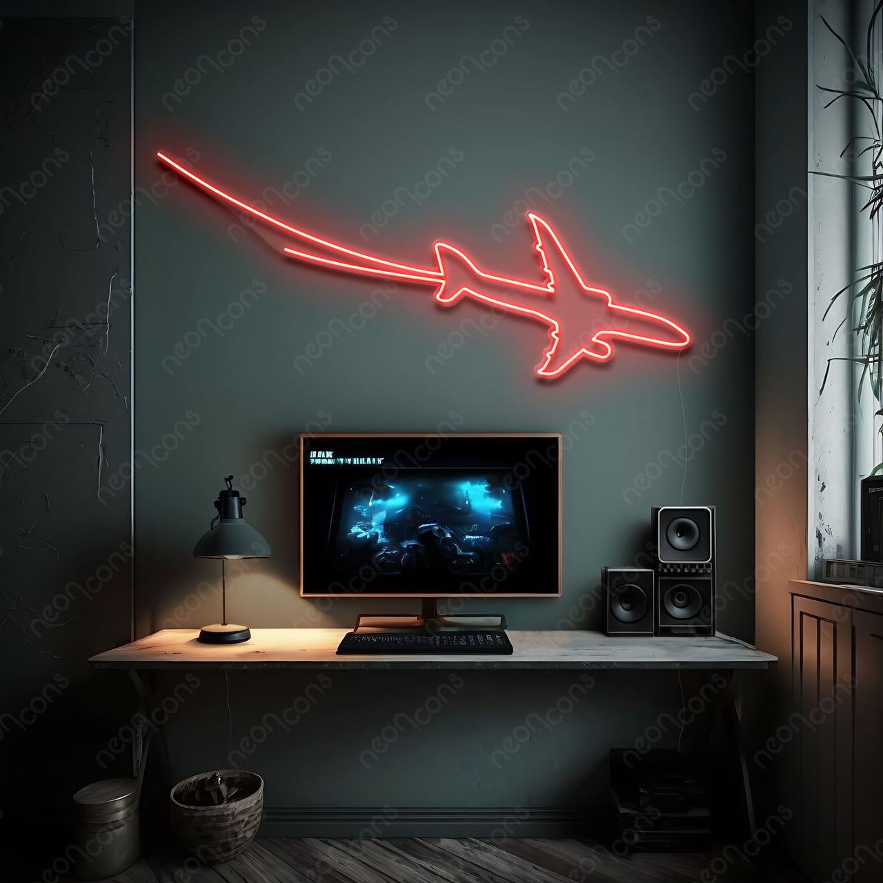 "Take Off" LED Neon by Neon Icons