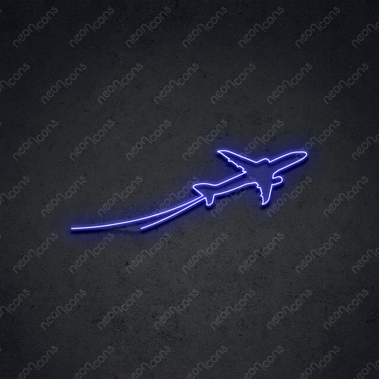 "Take Off" LED Neon 90cm (3ft) / Blue / LED Neon by Neon Icons