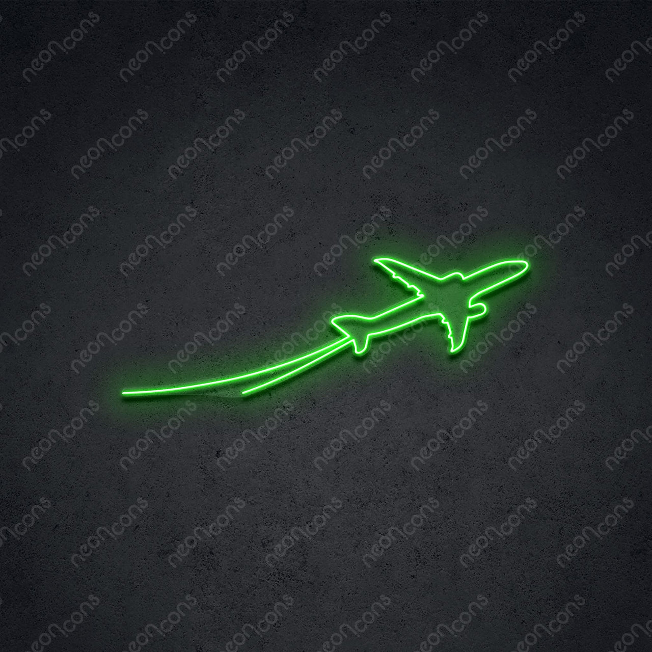 "Take Off" LED Neon 90cm (3ft) / Green / LED Neon by Neon Icons