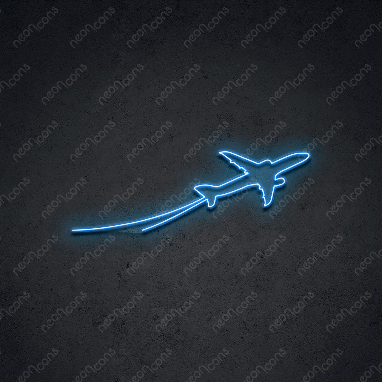 "Take Off" LED Neon 90cm (3ft) / Ice Blue / LED Neon by Neon Icons