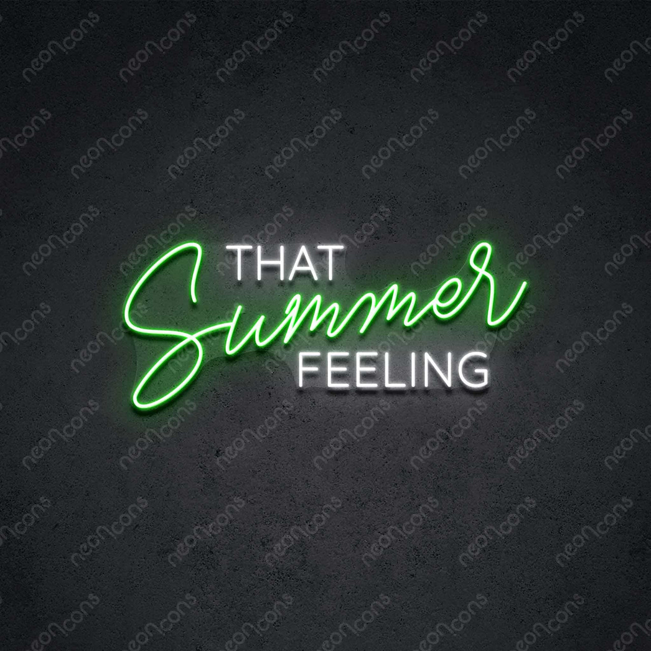 "That Summer Feeling" LED Neon 60cm (2ft) / Green / LED Neon by Neon Icons