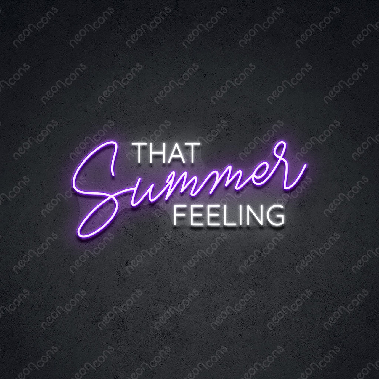 "That Summer Feeling" LED Neon 60cm (2ft) / Purple / LED Neon by Neon Icons