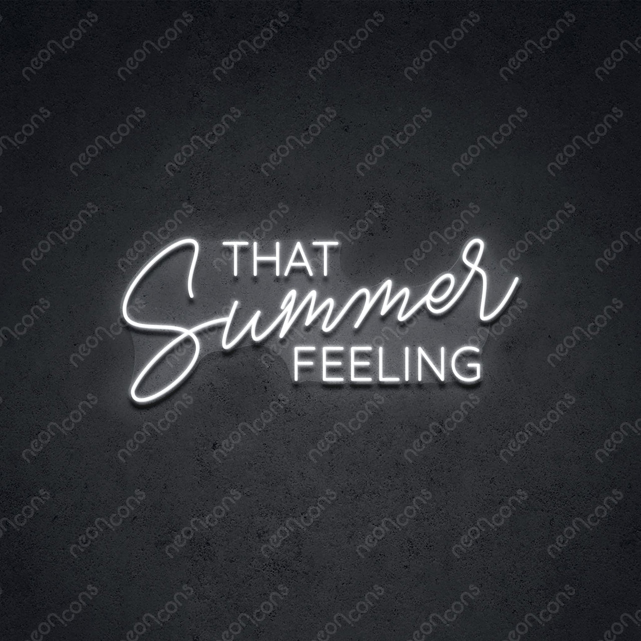 "That Summer Feeling" LED Neon 60cm (2ft) / White / LED Neon by Neon Icons