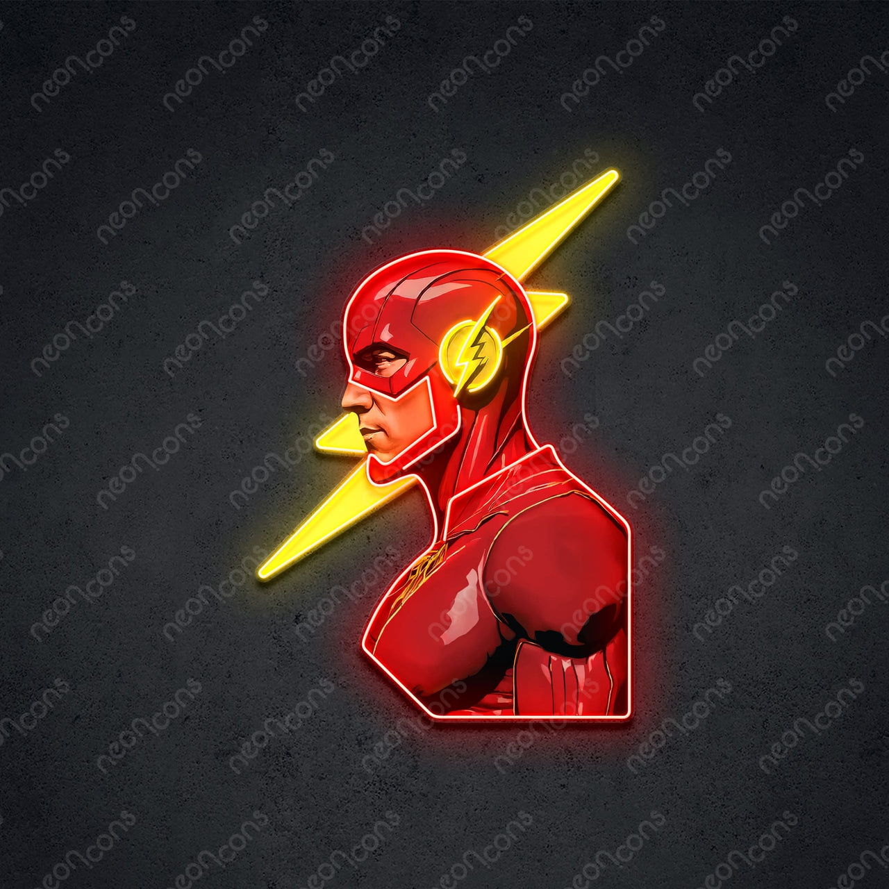 "The Scarlet Speedster" Neon x Acrylic Artwork 45cm (1.5ft) / Neon x Acrylic Artwork by Neon Icons