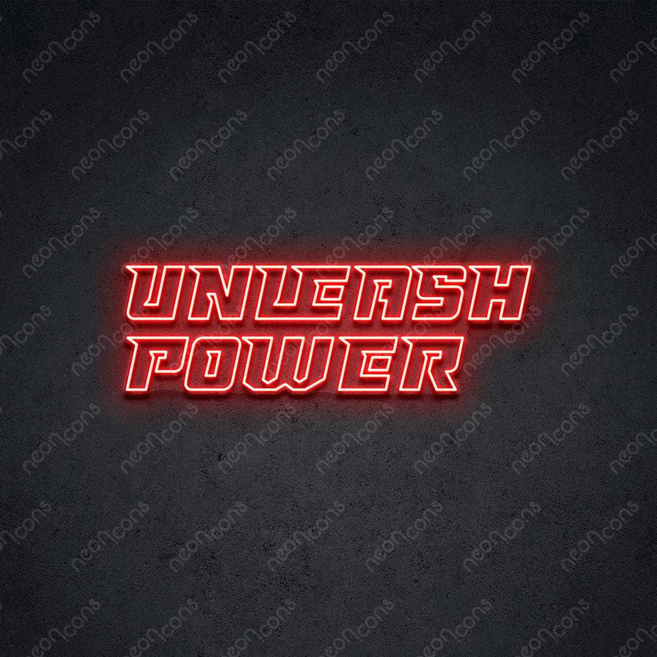 "Unleash Power" LED Neon 90cm (3ft) / Red / LED Neon by Neon Icons