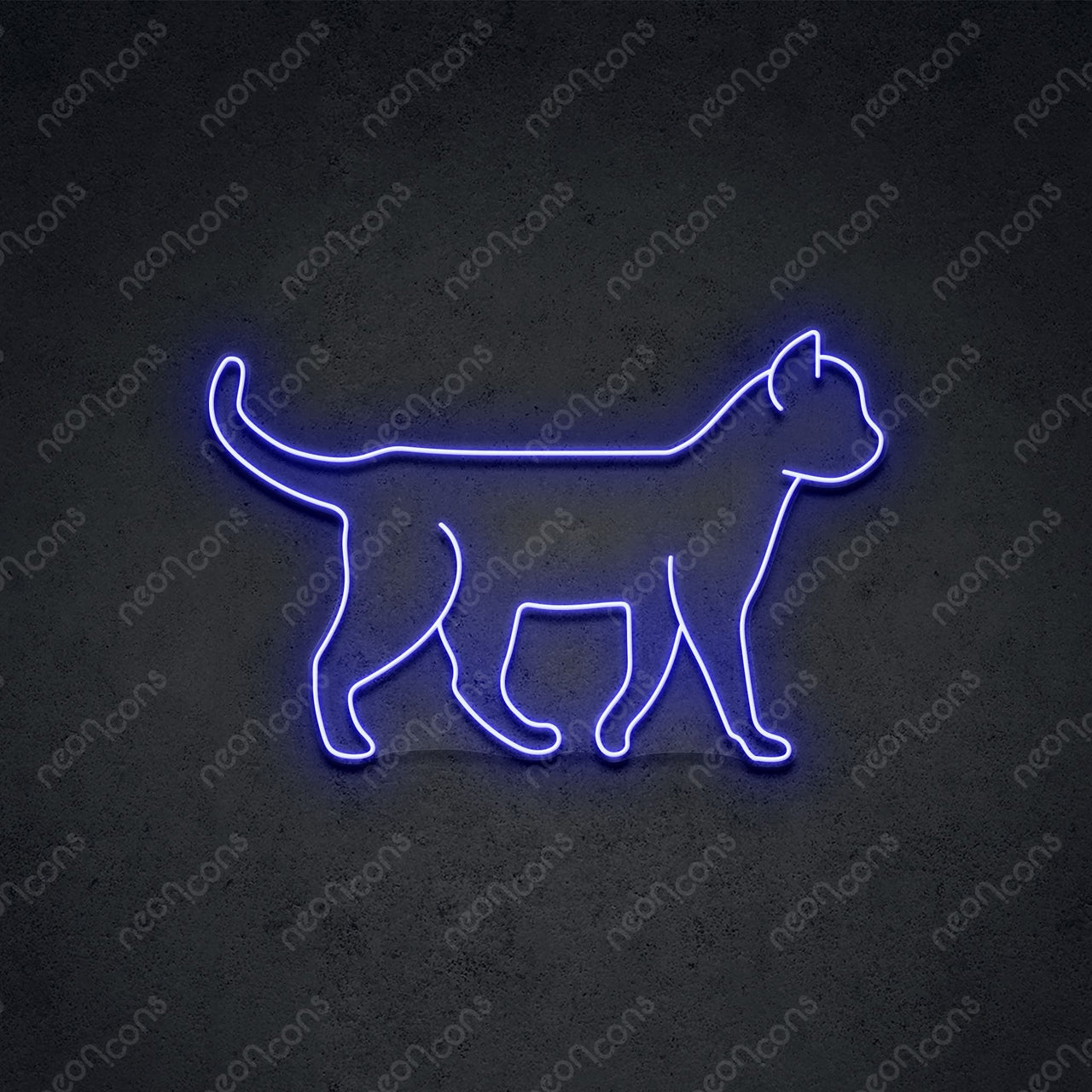 "Walking Cat" LED Neon 45cm (1.5ft) / Blue / LED Neon by Neon Icons