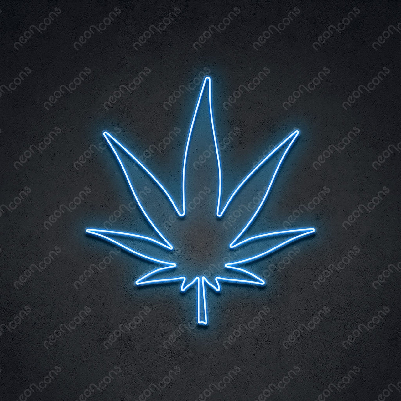 "Weed Based" LED Neon 60cm (2ft) / Ice Blue / LED Neon by Neon Icons