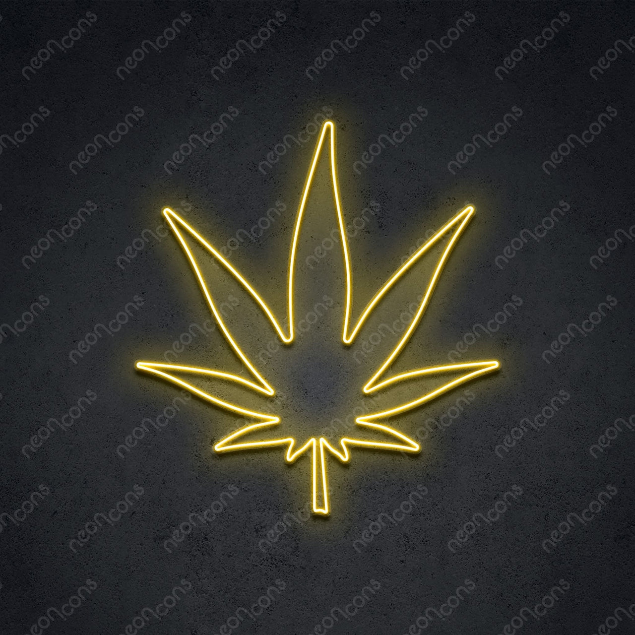 "Weed Based" LED Neon 60cm (2ft) / Yellow / LED Neon by Neon Icons