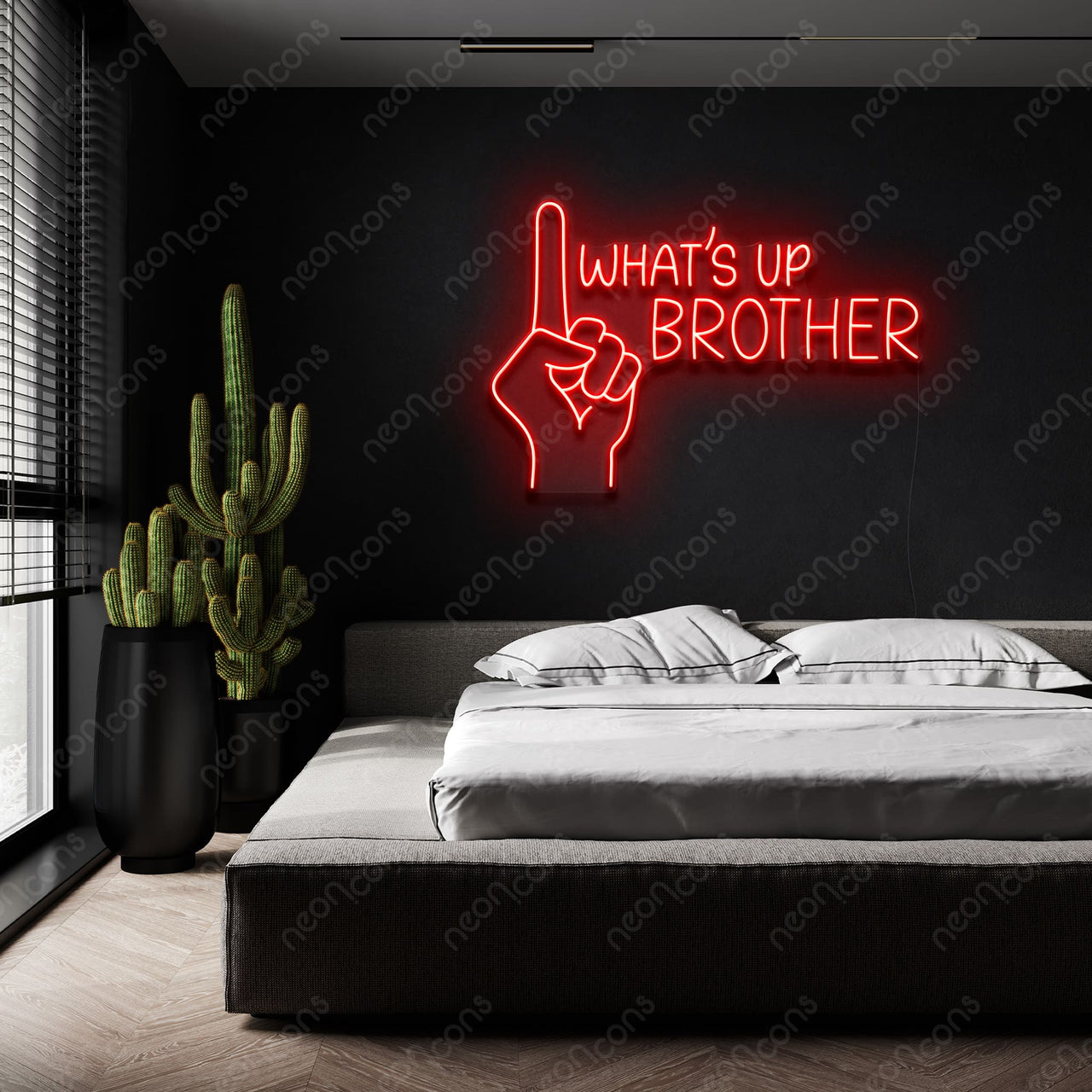 "What's Up Brother" LED Neon by Neon Icons