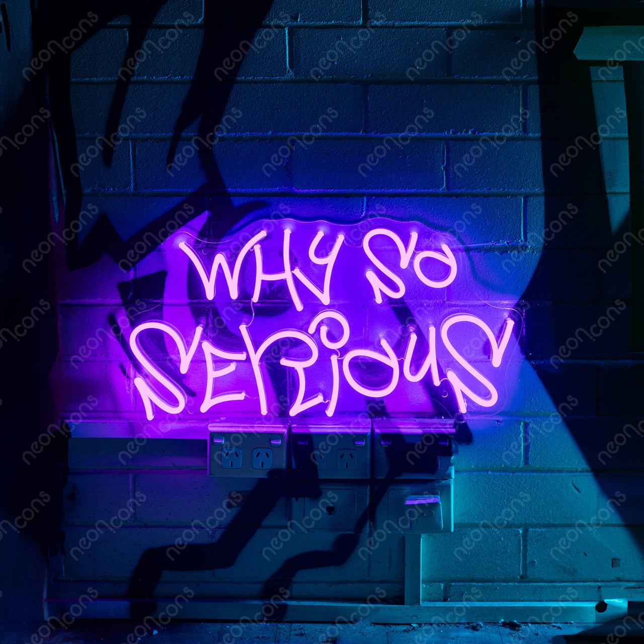 "Why So Serious" Neon Sign by Neon Icons