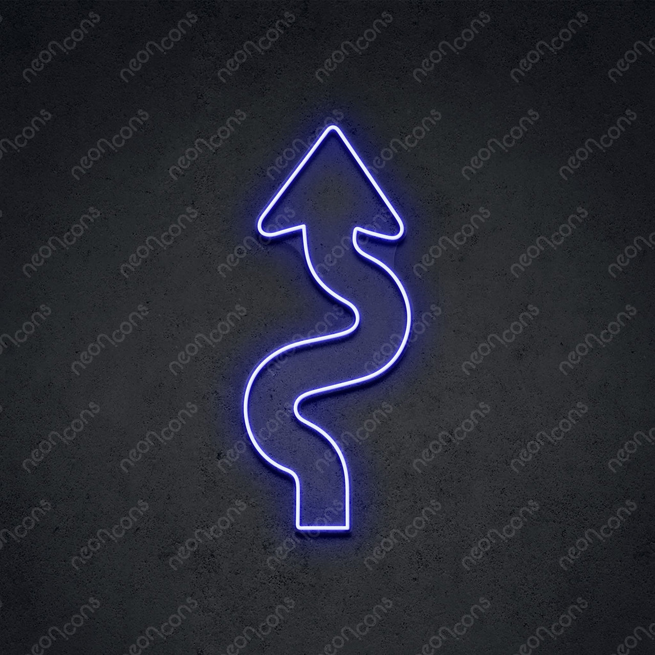 "Windy Road Ahead" LED Neon 60cm (2ft) / Blue / LED Neon by Neon Icons