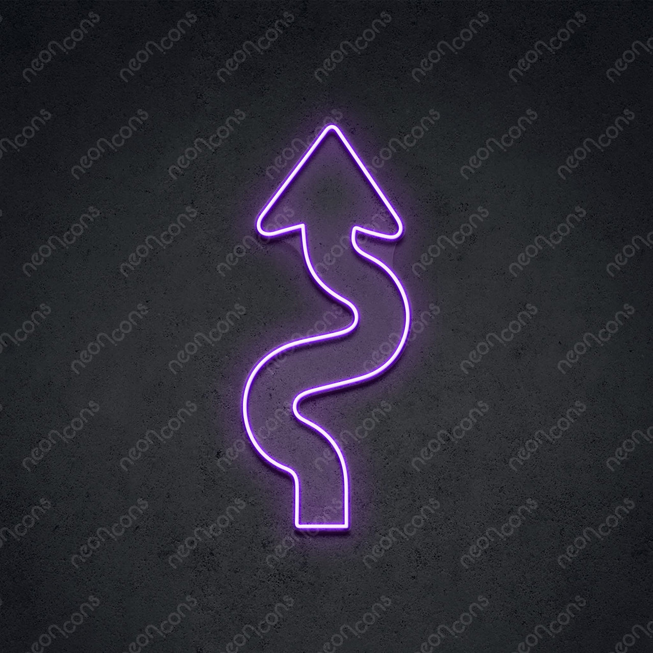 "Windy Road Ahead" LED Neon 60cm (2ft) / Purple / LED Neon by Neon Icons