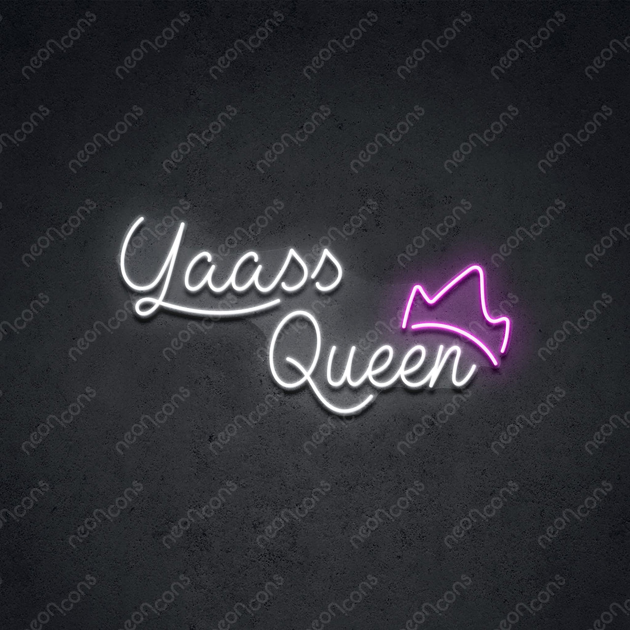 "Yaass Queen" LED Neon 45cm (1.5ft) / Pink / LED Neon by Neon Icons