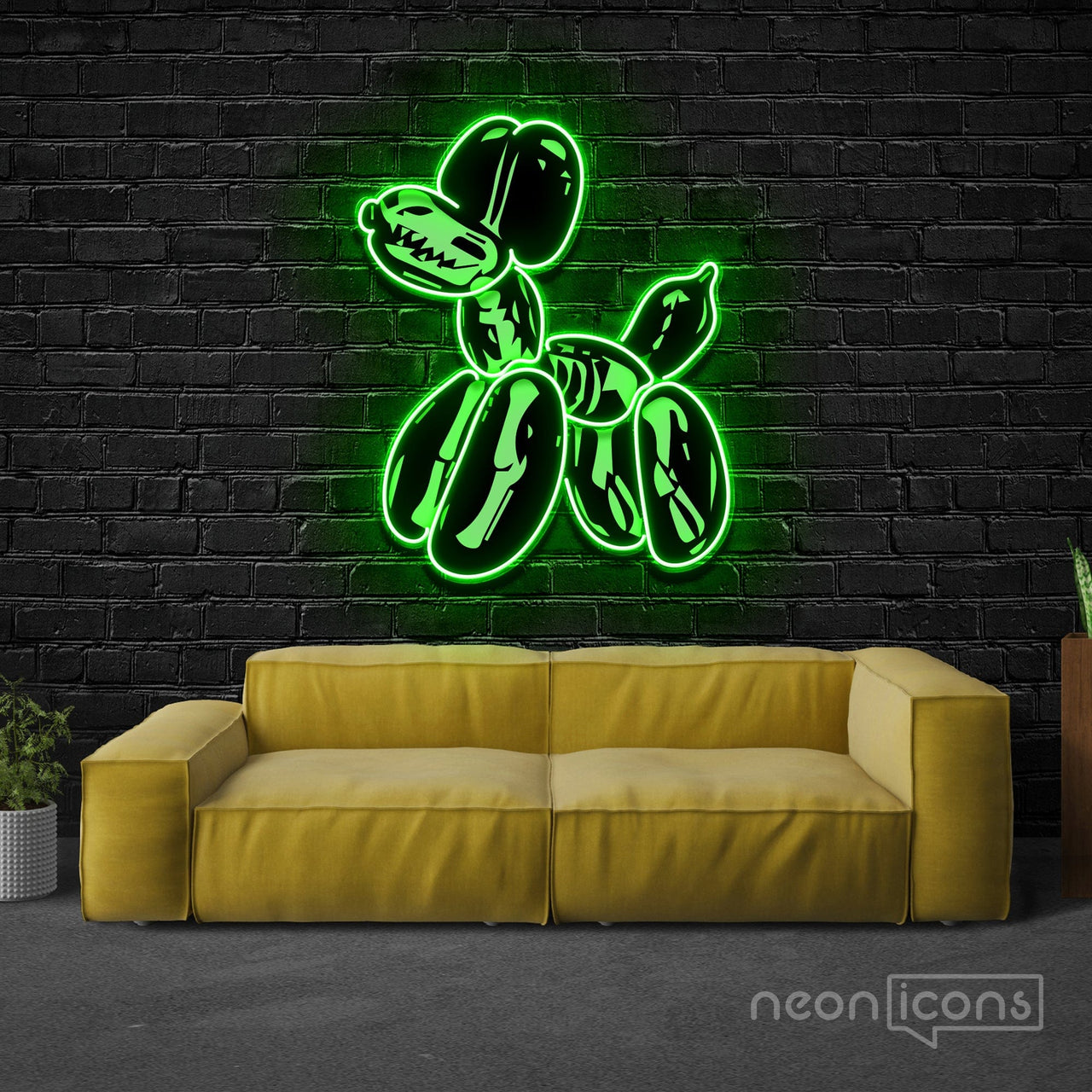 "Balloon Dog X-Ray" Neon x Acrylic Artwork by Neon Icons