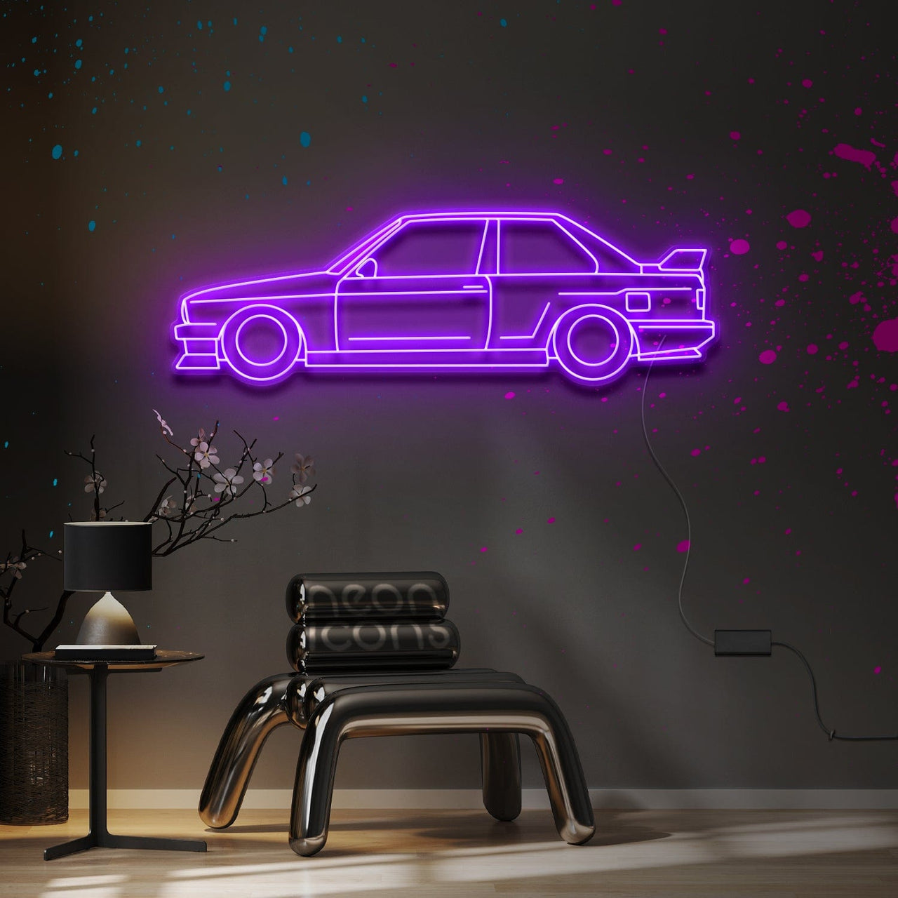 "BMW E30 M3 Evolution" Neon Sign by Neon Icons