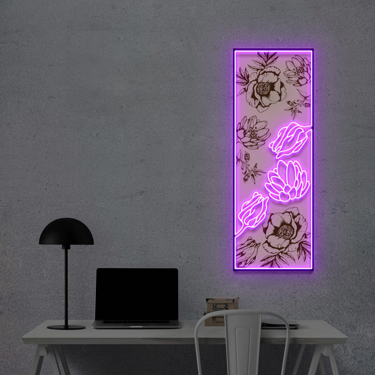 "Flower Wall V2" Neon x Acrylic Artwork by Neon Icons