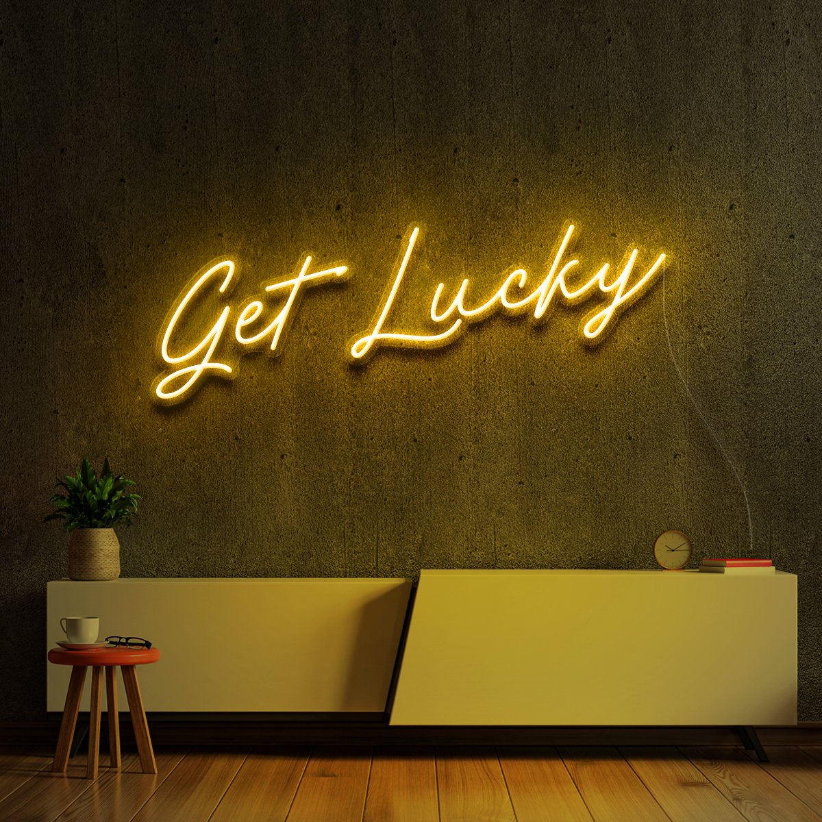 "Get Lucky" Neon Sign by Neon Icons