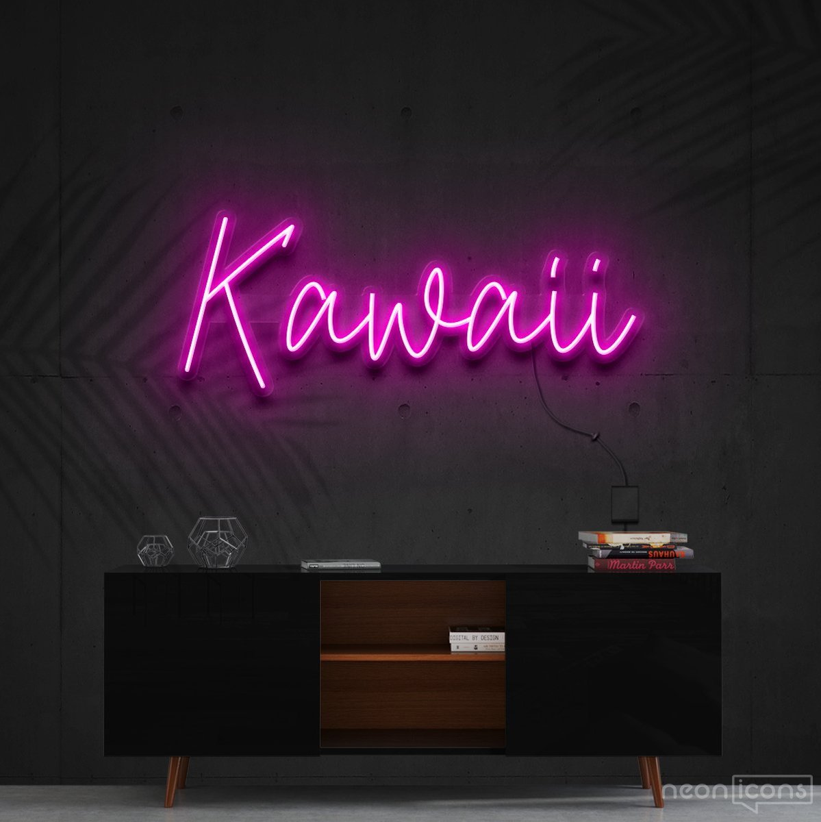 "Kawaii" Neon Sign 60cm (2ft) / Pink / Cut to Shape by Neon Icons